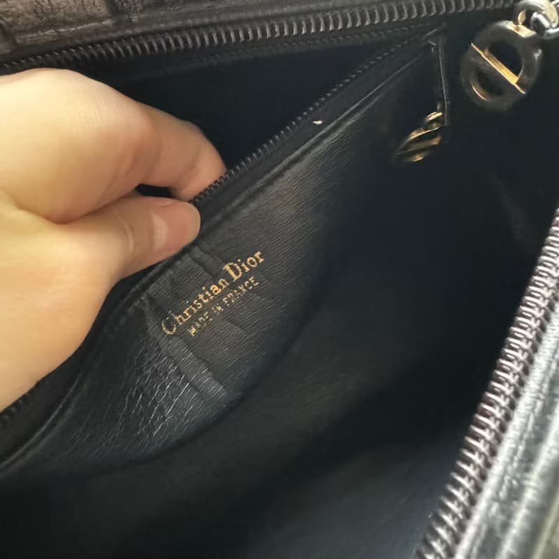 中古美品 Christian Dior 真皮單肩包