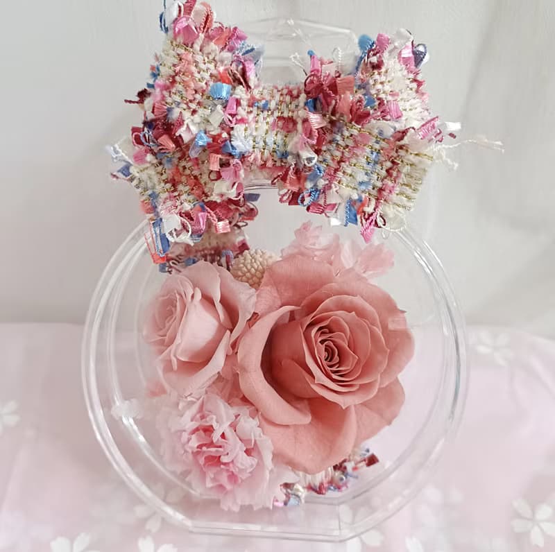 情人節禮物花束香水瓶永生玫瑰康乃馨 生日結婚捧花永生乾燥花母