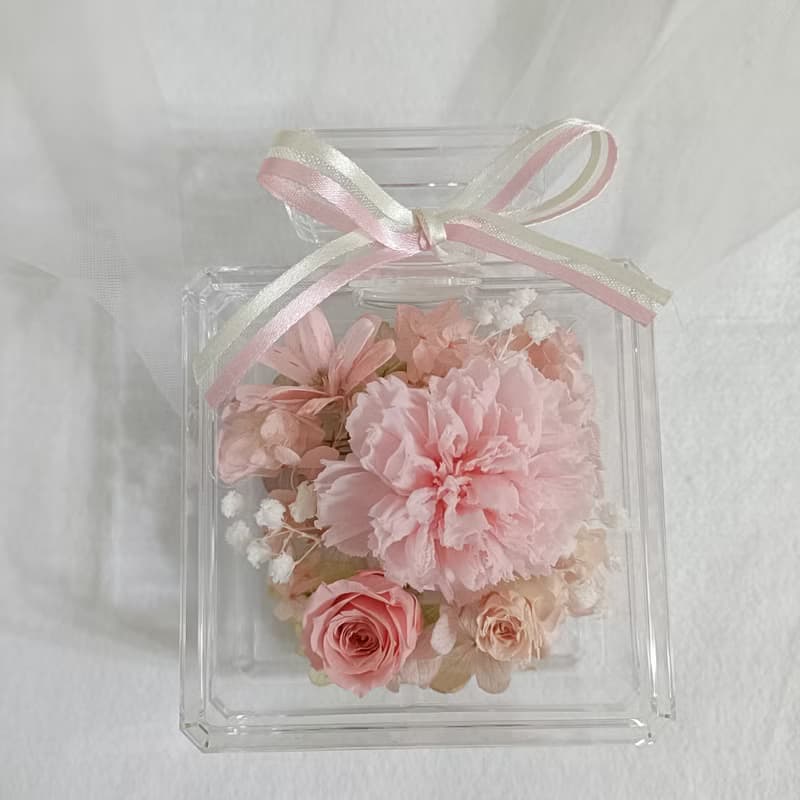 情人節禮物花束香水瓶永生玫瑰康乃馨 生日結婚捧花永生乾燥花母