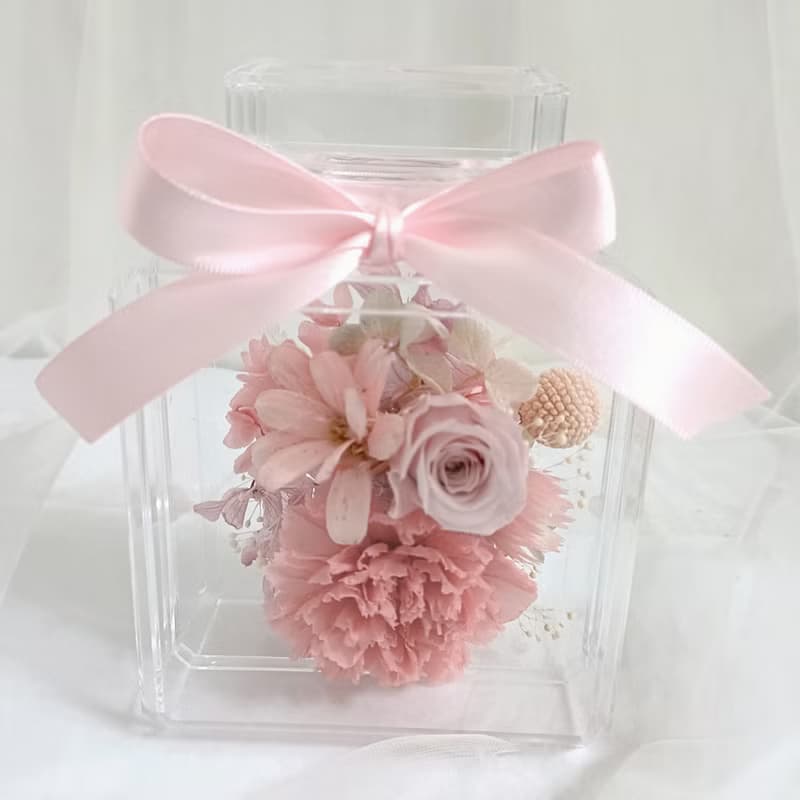 情人節禮物花束香水瓶永生玫瑰康乃馨 生日結婚捧花永生乾燥花母