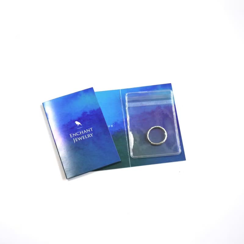 印記 - 極細尾戒線戒 925純銀手工鑿敲戒指