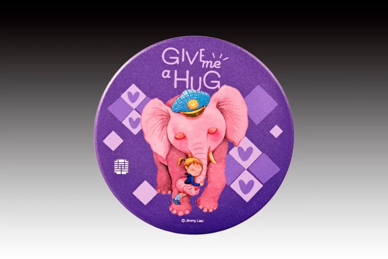 幾米 擁抱 日日馬克杯 大象(茄紫釉)