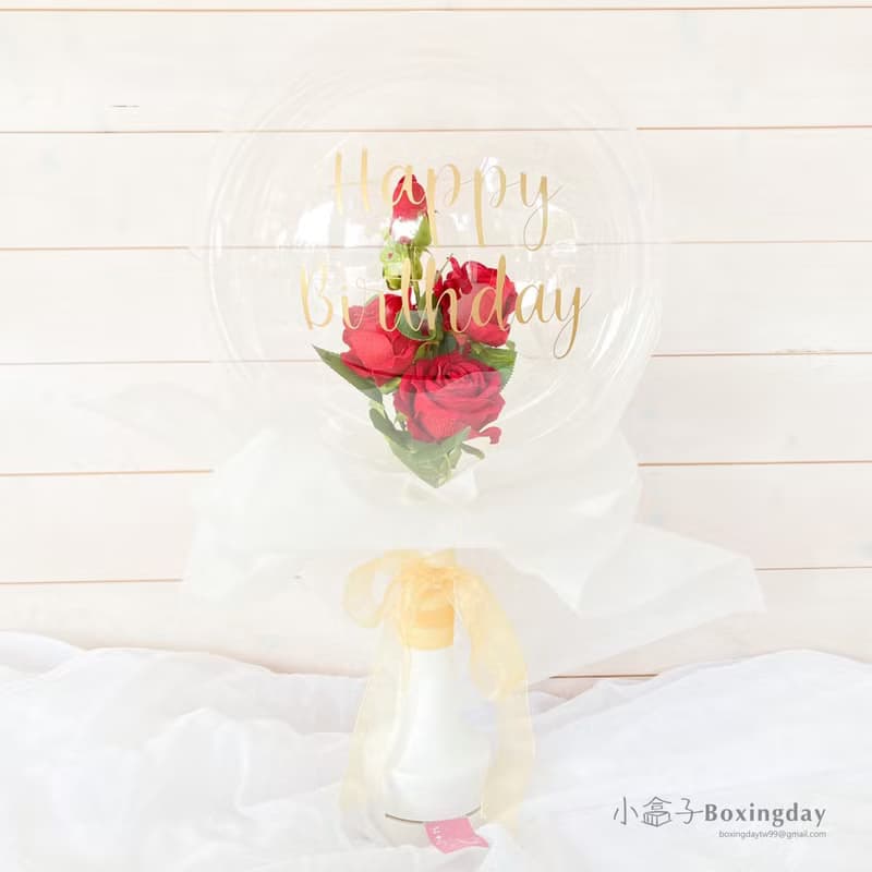 氣球花束抽鈔票款(玫瑰花束)_畢業禮/聖誕節禮物/生日禮/母親節禮