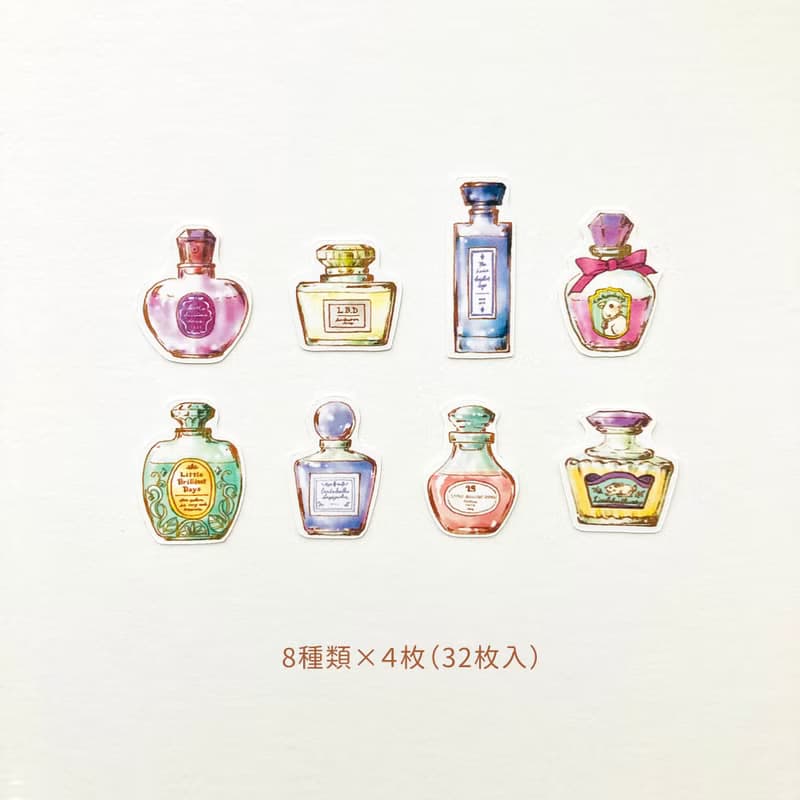 Perfumeフレークシール【32枚入】香水瓶