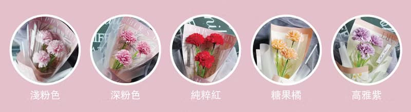 母親節花禮 / 香芬皂花系列 / 康乃馨香氛皂花束