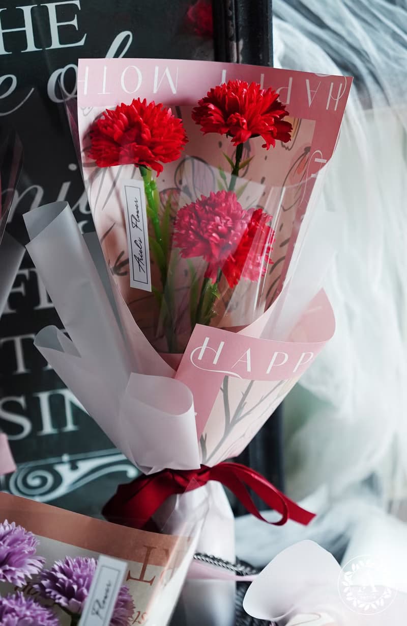 母親節花禮 / 香芬皂花系列 / 康乃馨香氛皂花束