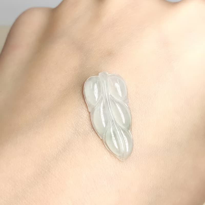 【一葉致富】冰種翡翠葉子 | 天然緬甸A貨翡翠 | 送禮