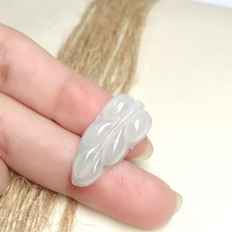 【一葉致富】冰種翡翠葉子 | 天然緬甸A貨翡翠 | 送禮