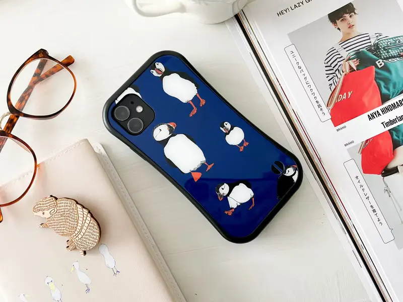 ツノメドリ グリップケース for iPhone