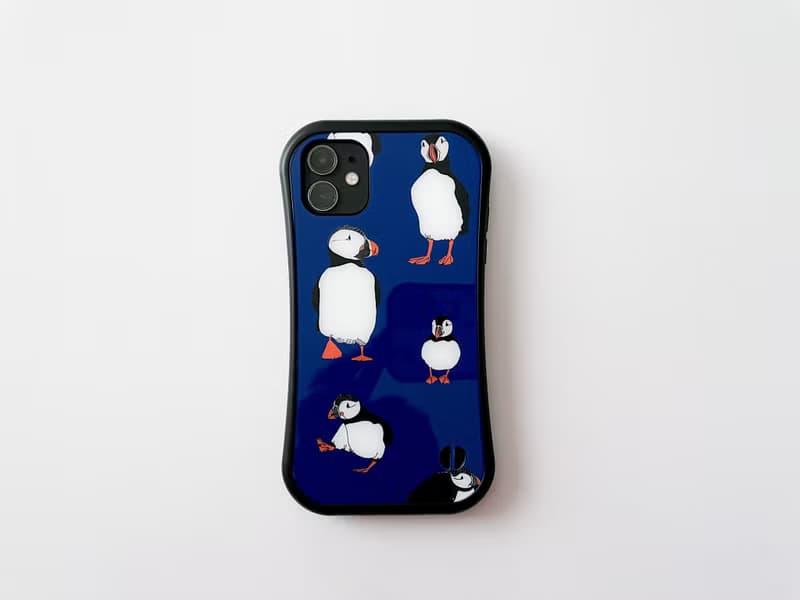 ツノメドリ グリップケース for iPhone