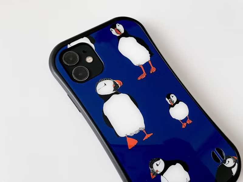 ツノメドリ グリップケース for iPhone