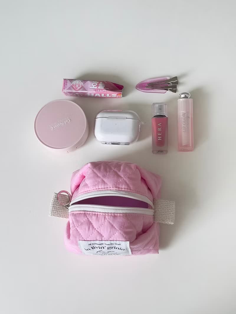 murmuring pouch S_pink berry