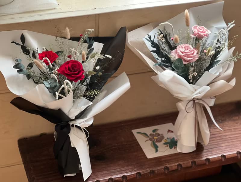 永生花 永生玫瑰花束 告白花束 求婚花束 情人節花束 不凋花 乾燥