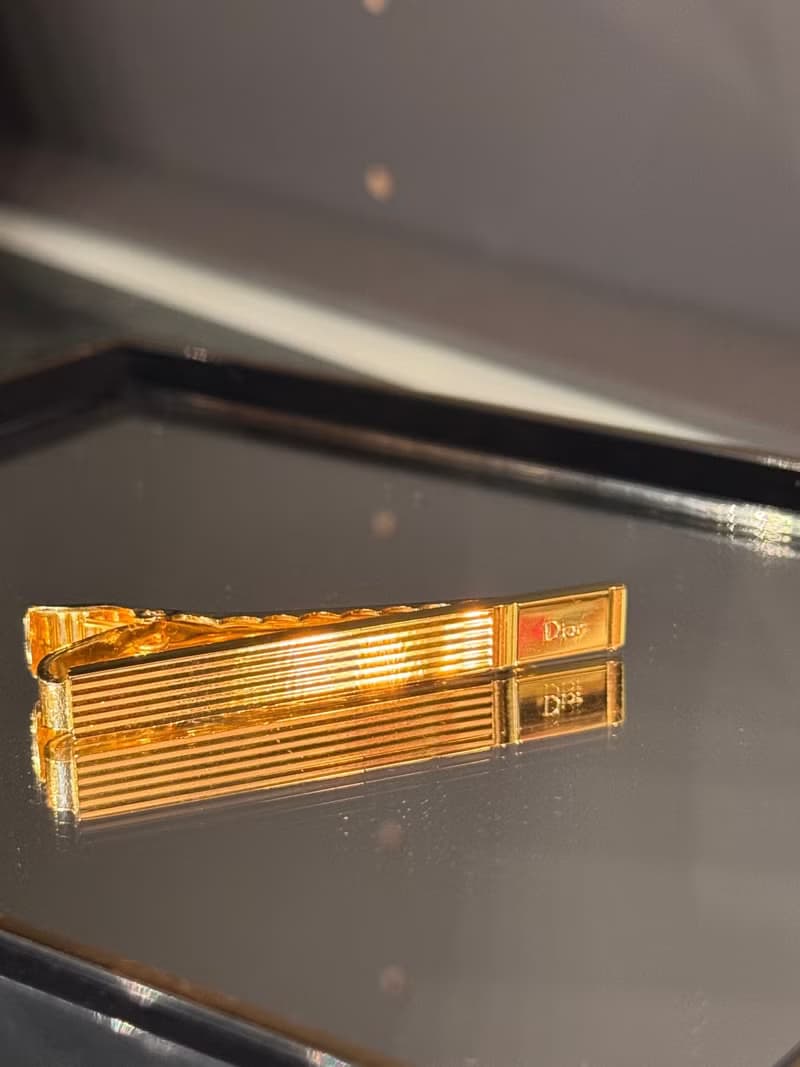 中古名牌 Christian Dior 迪奧 領帶夾 西裝飾品 禮物