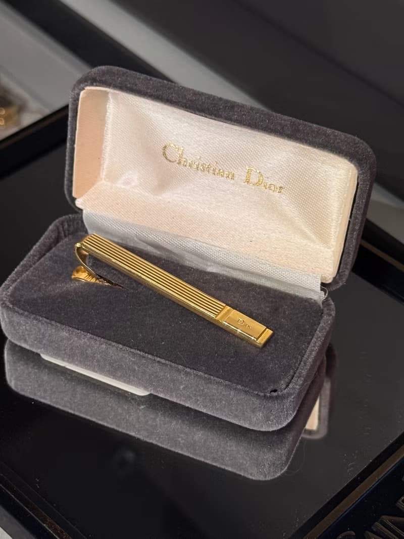 中古名牌 Christian Dior 迪奧 領帶夾 西裝飾品 禮物