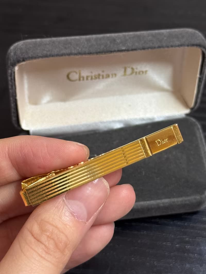中古名牌 Christian Dior 迪奧 領帶夾 西裝飾品 禮物