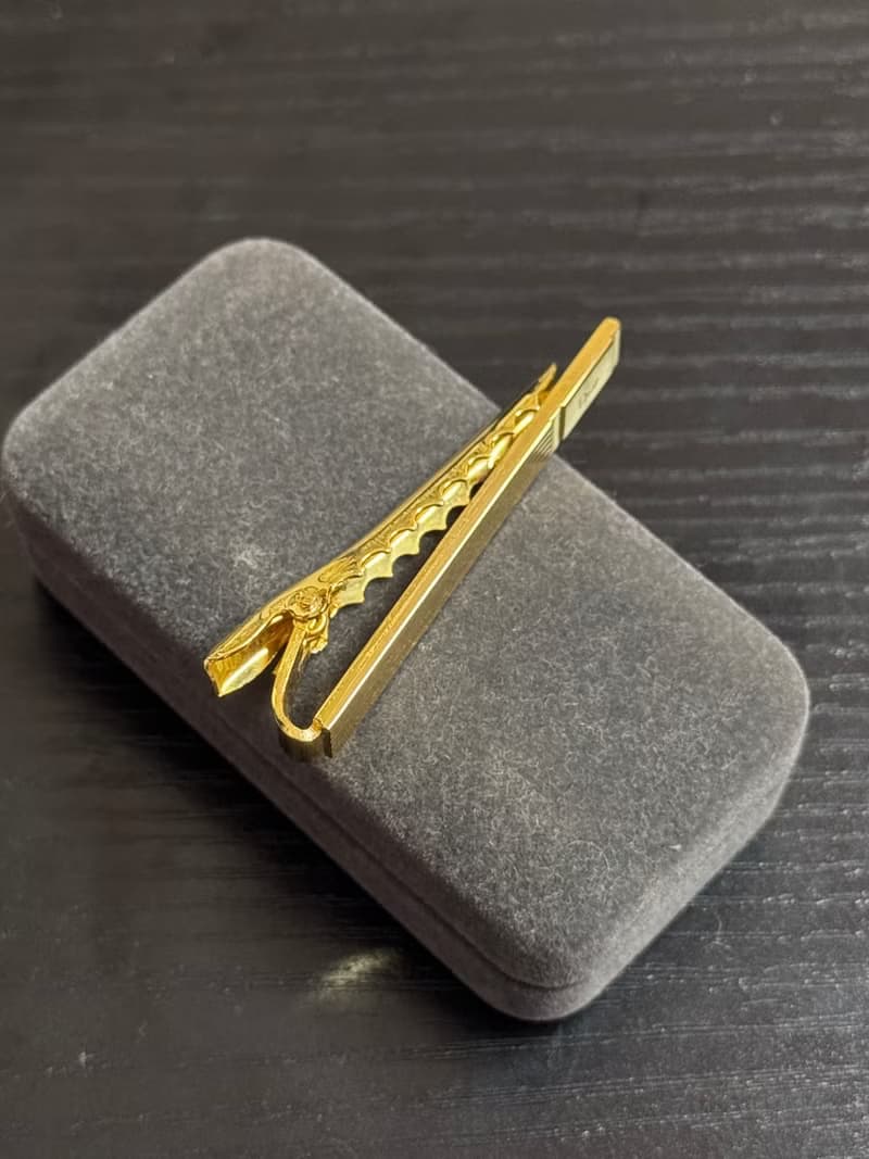 中古名牌 Christian Dior 迪奧 領帶夾 西裝飾品 禮物
