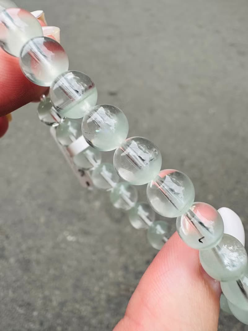 春天初芽嫩綠蘋果半盆綠幽靈7.5-7.8mm14.92g提升財運事業貴人運