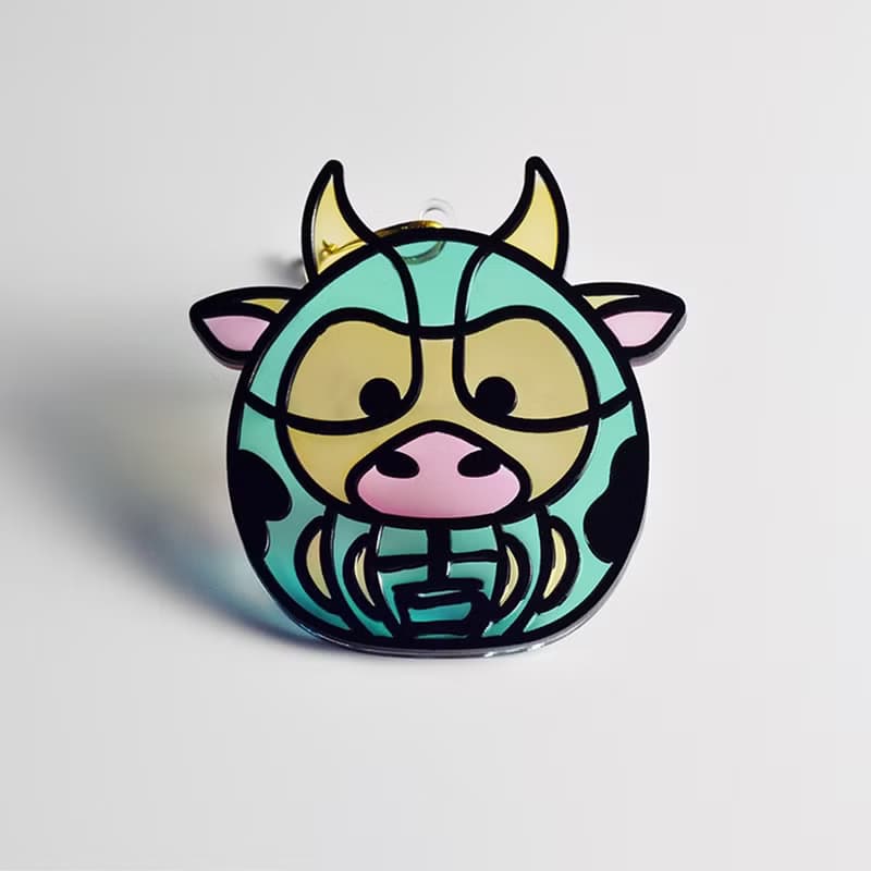 動物達摩(牛) 掛飾 l 蛇年 福貼 揮春 春聯 招福貓 招財貓