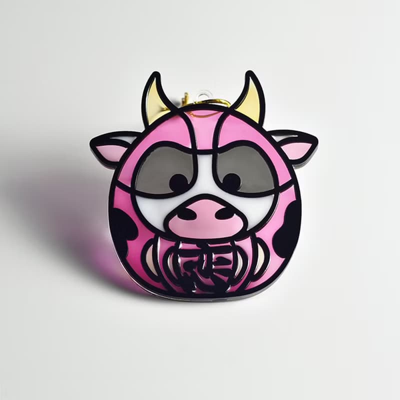 動物達摩(牛) 掛飾 l 蛇年 福貼 揮春 春聯 招福貓 招財貓