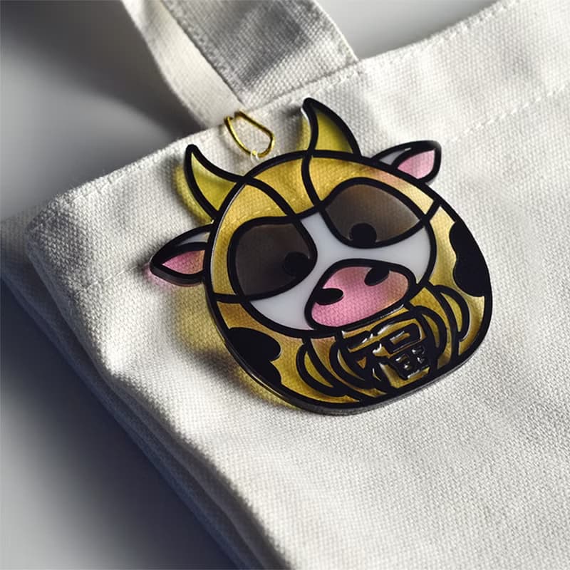 動物達摩(牛) 掛飾 l 蛇年 福貼 揮春 春聯 招福貓 招財貓