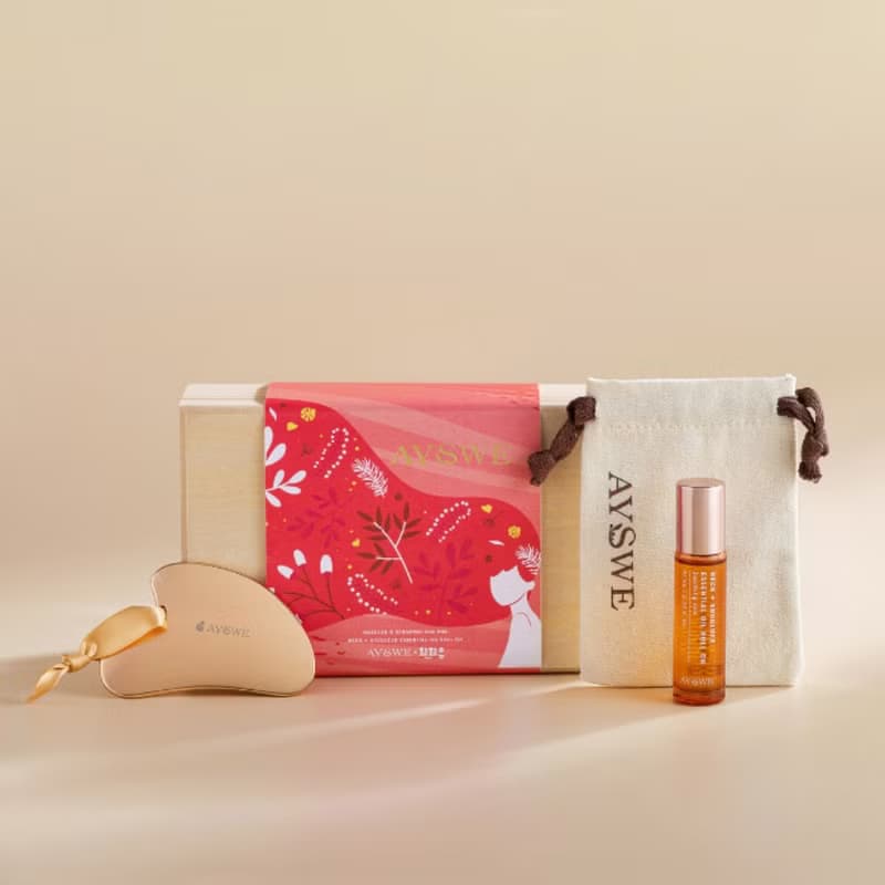 【聖誕禮盒l 快速出貨】心語金彩減壓刮痧按摩禮盒| 10%公益捐贈