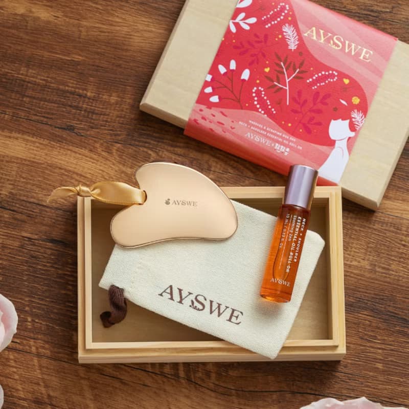 【聖誕禮盒l 快速出貨】心語金彩減壓刮痧按摩禮盒| 10%公益捐贈