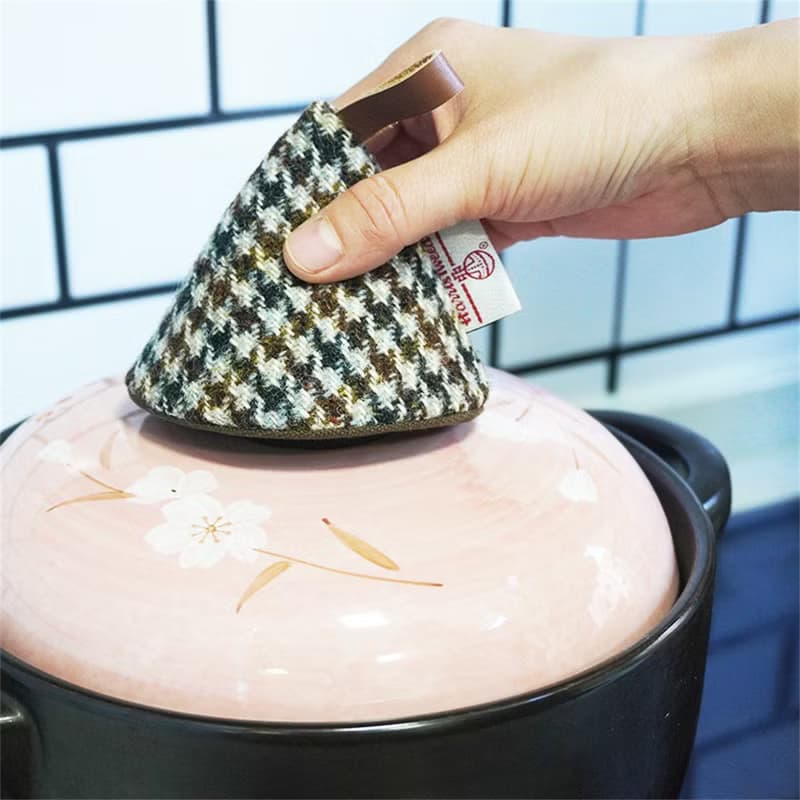 harris tweed哈裡斯三角防燙鍋帽湯鍋琺琅鍋耳套烹飪鍋抓隔熱手套