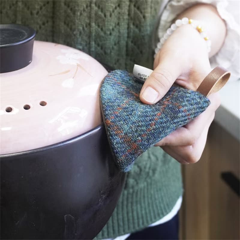 harris tweed哈裡斯三角防燙鍋帽湯鍋琺琅鍋耳套烹飪鍋抓隔熱手套
