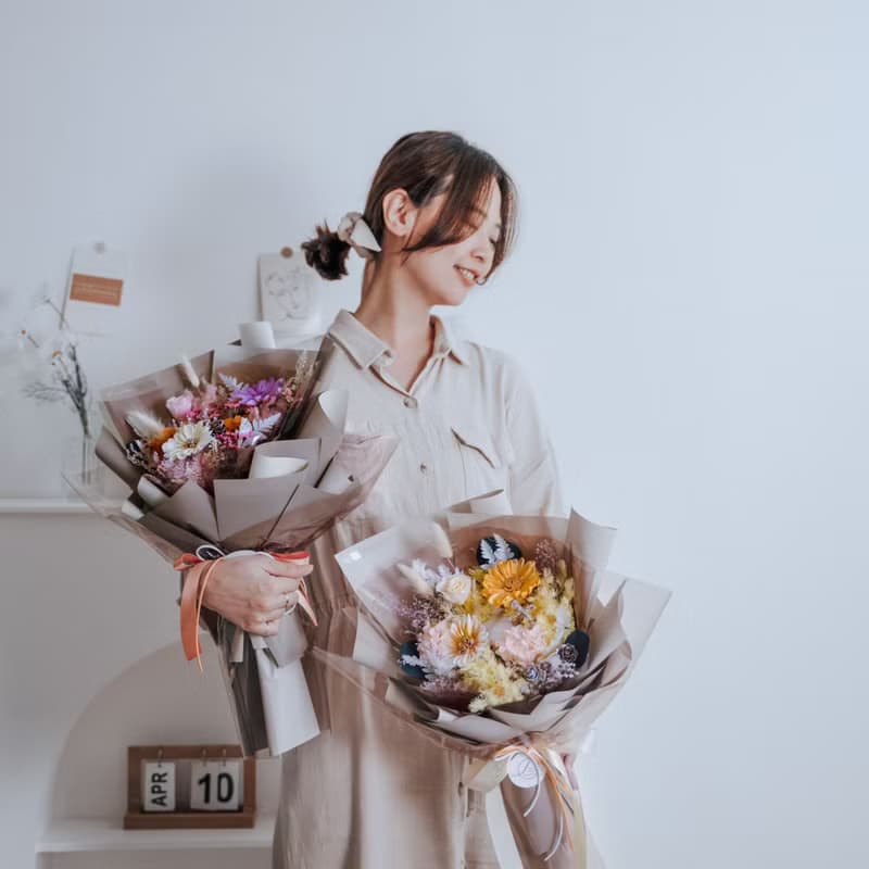 太陽花 向日葵 乾燥花 畢業花束 生日禮物 情人節禮物 交換禮物