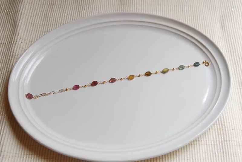 オーバル型トルマリンのブレスレット no.1１４kgf