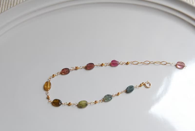 オーバル型トルマリンのブレスレット no.1１４kgf