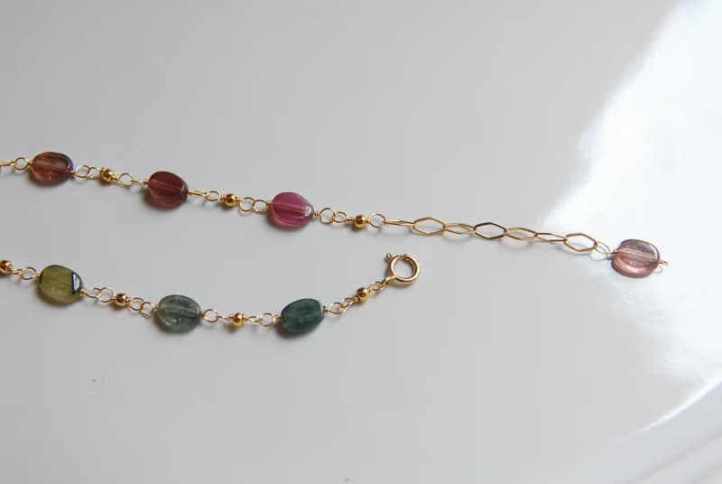 オーバル型トルマリンのブレスレット no.1１４kgf