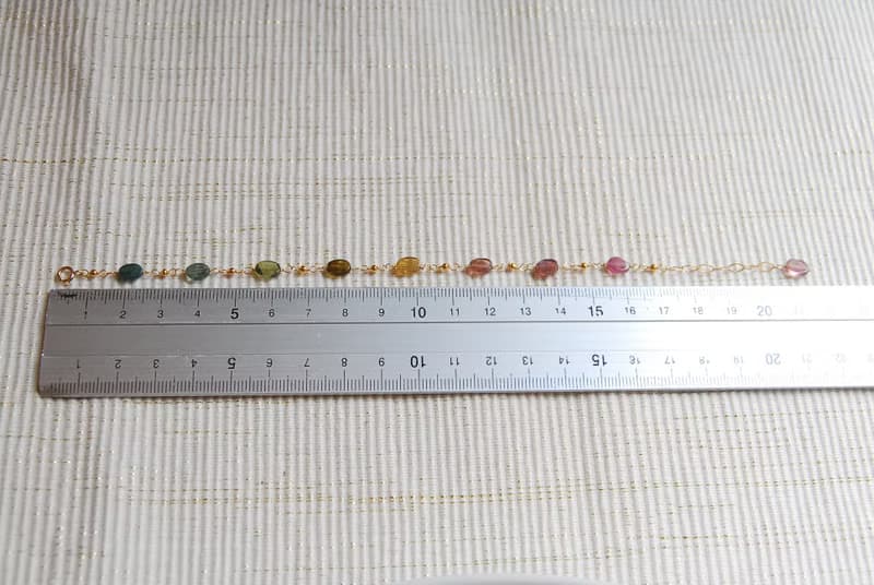 オーバル型トルマリンのブレスレット no.1１４kgf