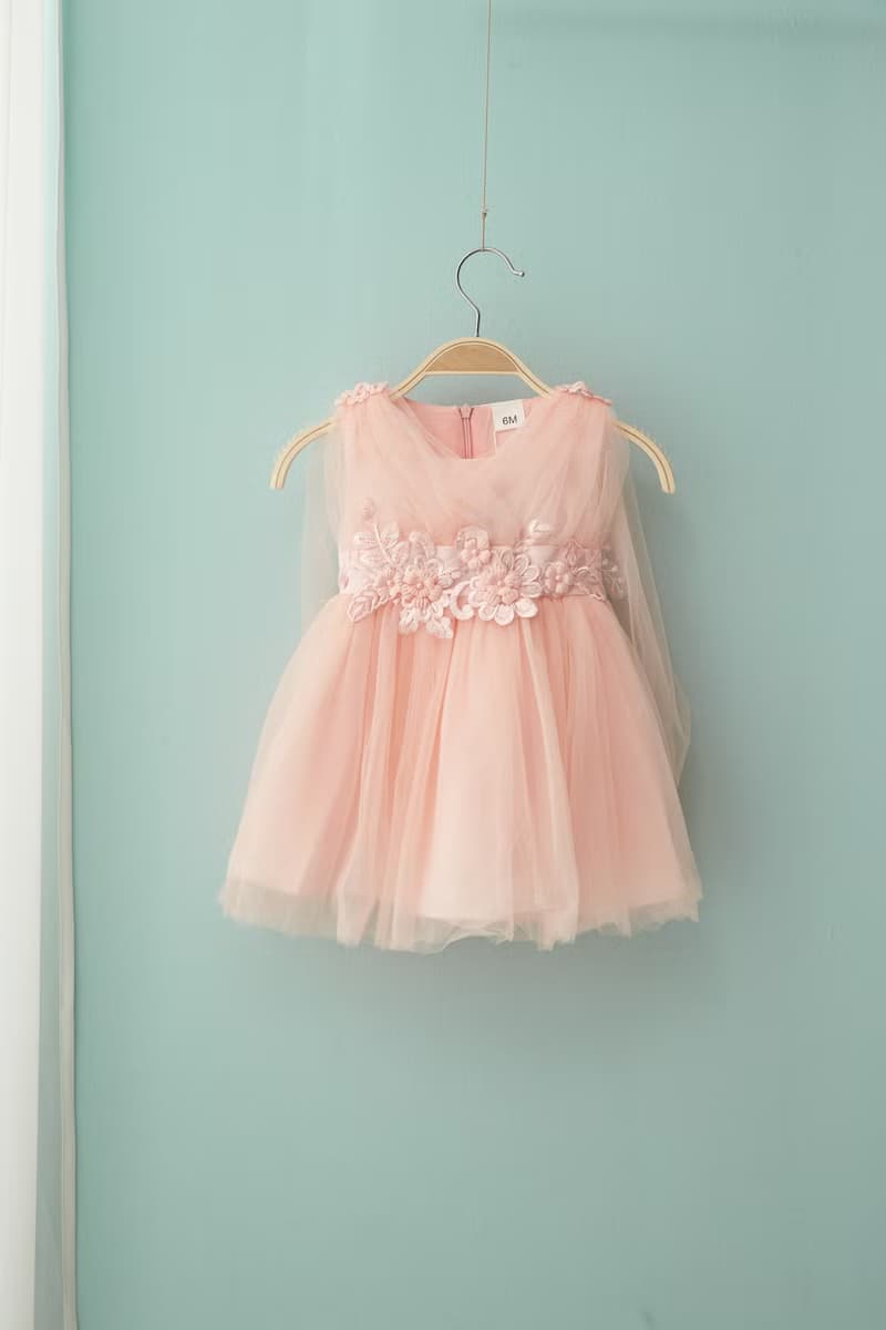 HAO.HAO kids 希臘女神蓬紗裙-粉紅色