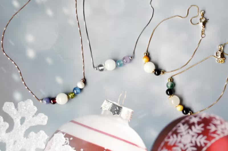 Birthstone - 自選誕生石與胎毛珠 925銀母乳飾品項鍊