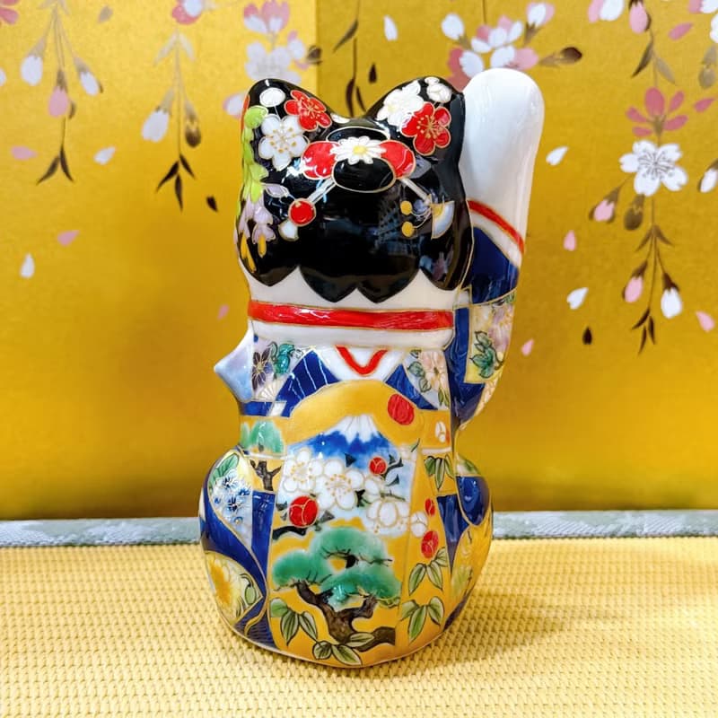 【藝富雙輝】日本清水燒招財貓 | 色繪 - 舞妓富士