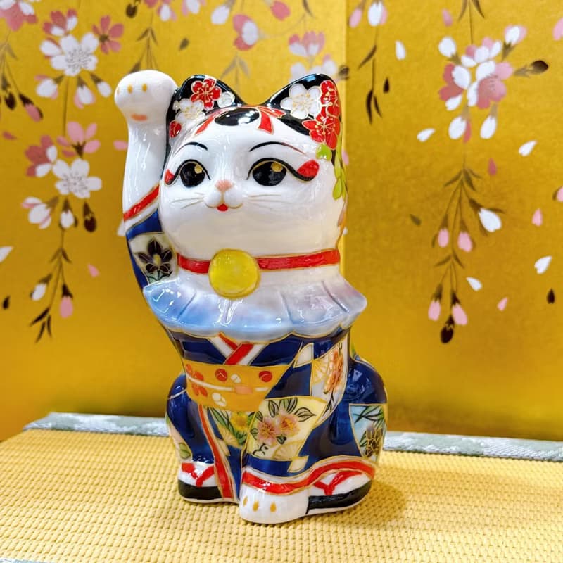 【藝富雙輝】日本清水燒招財貓 | 色繪 - 舞妓富士