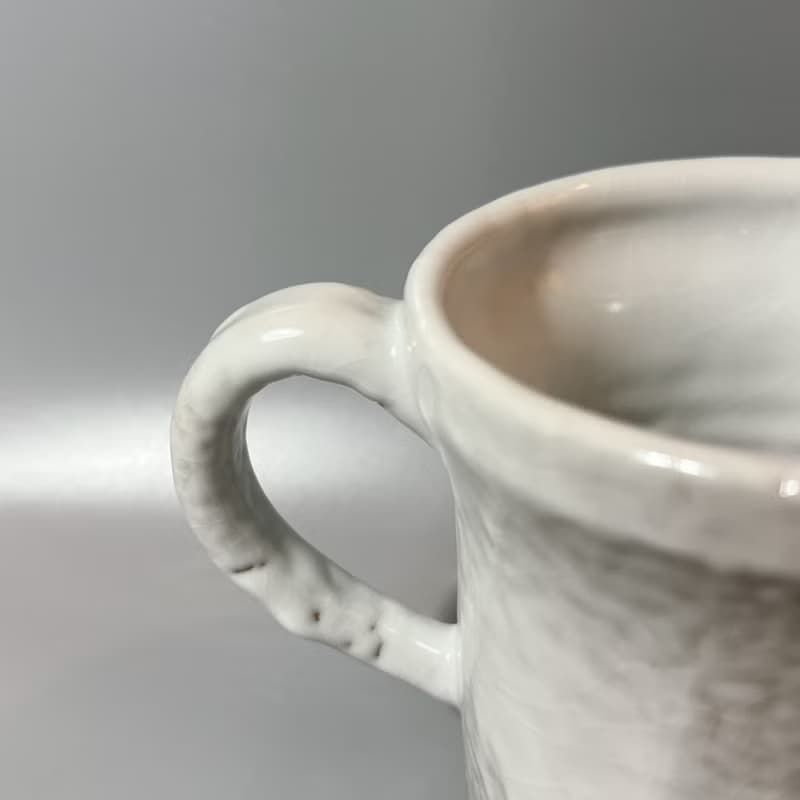 純淨白釉600cc超大馬克杯 / 啤酒杯 / 小平凡手作