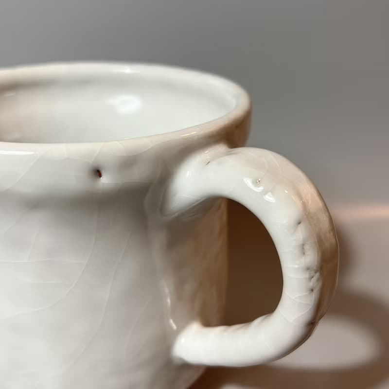 純淨白釉600cc超大馬克杯 / 啤酒杯 / 小平凡手作