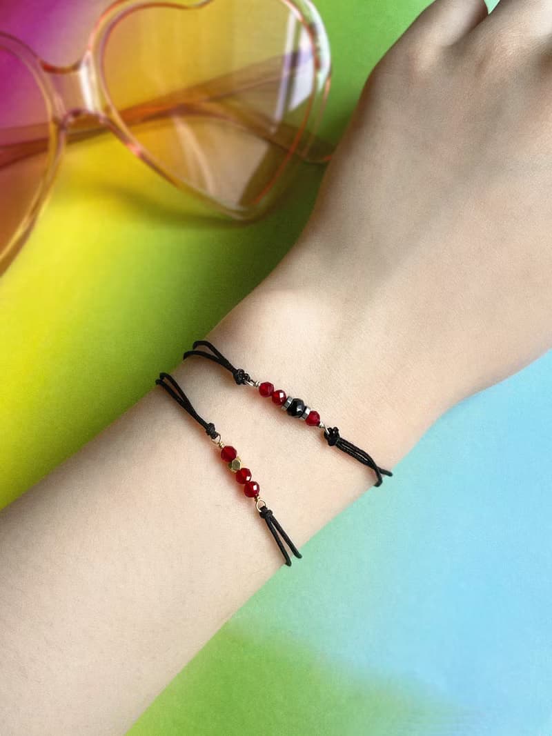 Found.Myth 五行屬火 天然紅石榴幸運手繩 情侶.友情.親情 手工製