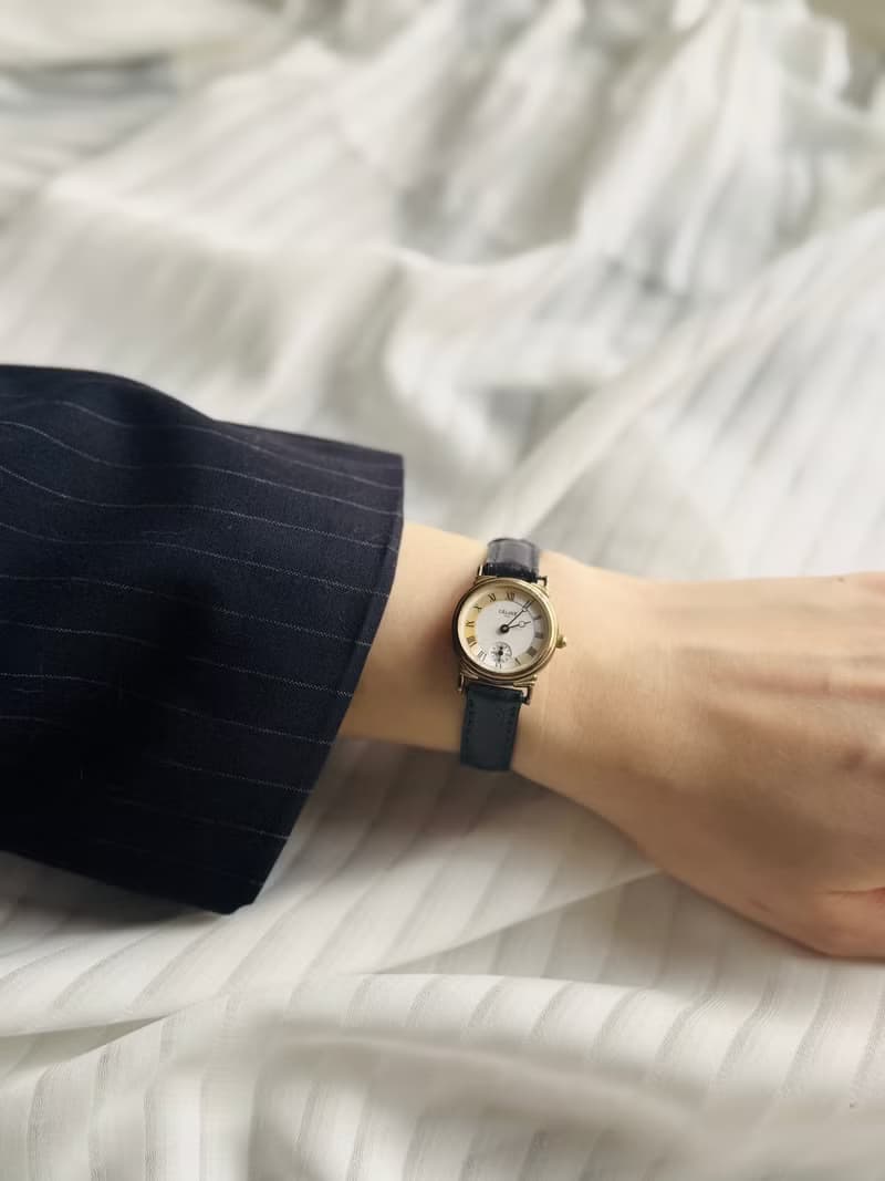 中古正品 Celine 蓆琳 石英真皮手表 古董錶 禮物