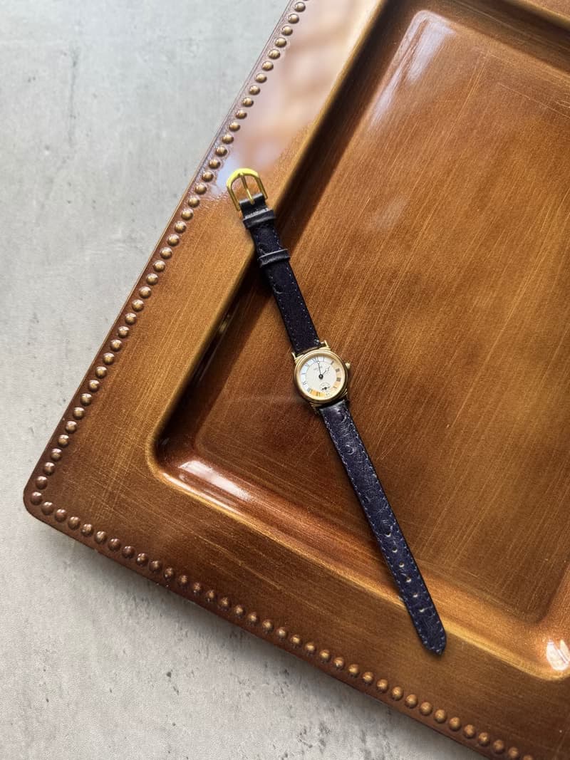 中古正品 Celine 蓆琳 石英真皮手表 古董錶 禮物