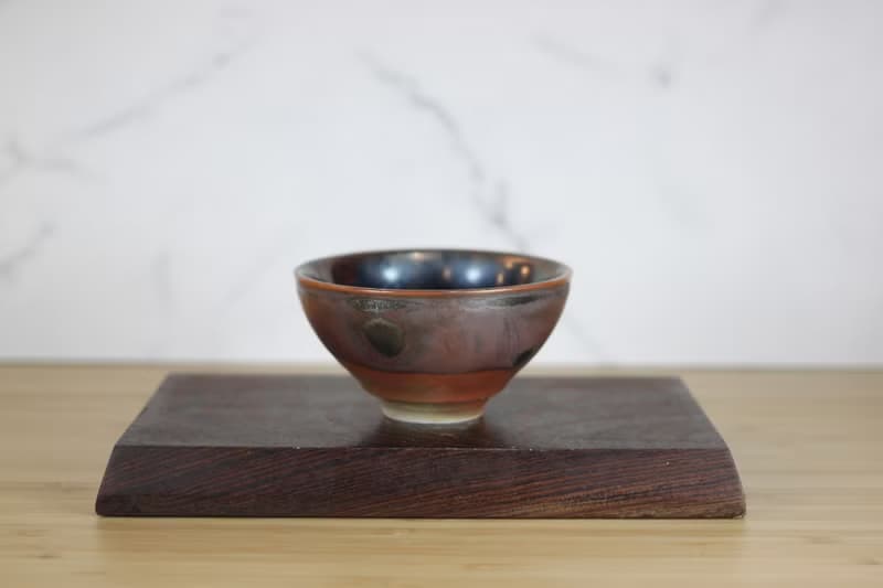 【送禮好物】120ml 天目釉 柴燒茶杯 茶碗 鶯歌名家葉敏祥作品