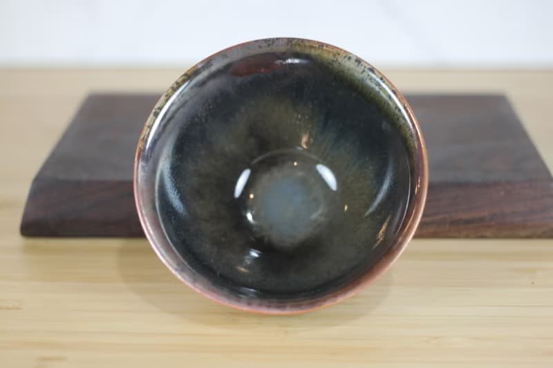 【送禮好物】120ml 天目釉 柴燒茶杯 茶碗 鶯歌名家葉敏祥作品
