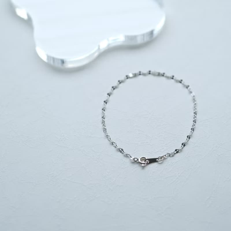 ペタル チェーン ブレスレット シルバー925