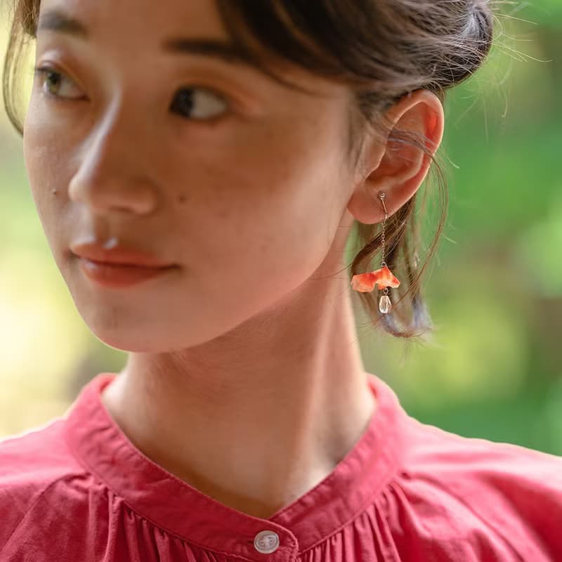Origami Jewel　金魚の和紙ピアス