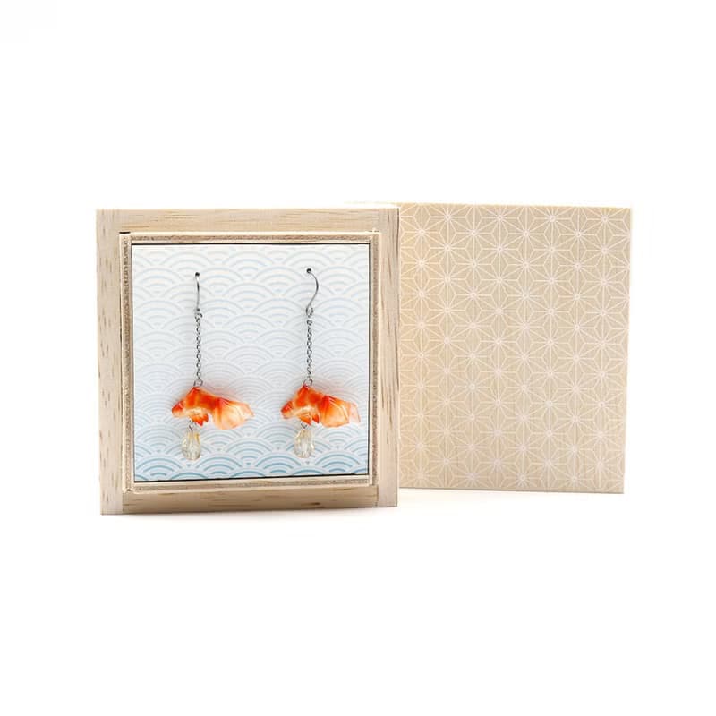 Origami Jewel　金魚の和紙ピアス
