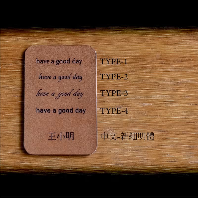 植物鞣手工皮革證件套 附頸繩 海洋藍 id card holder