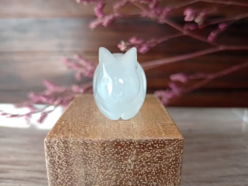 小雕件 小品生肖-兔 白玉髓
